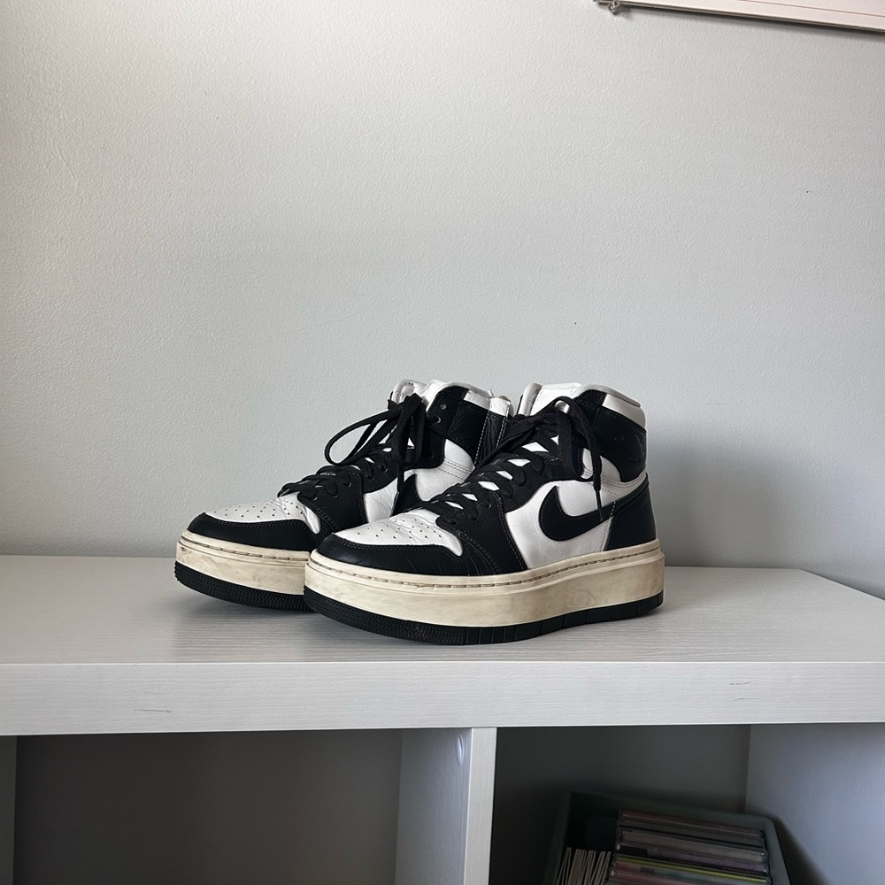 Air Jordan 1 Elevate High 'White Black' ivory soles
